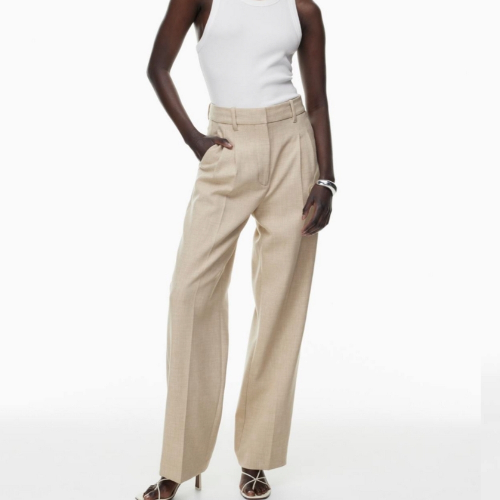 Effortless Pant Size 0 Aritzia Oat Beige